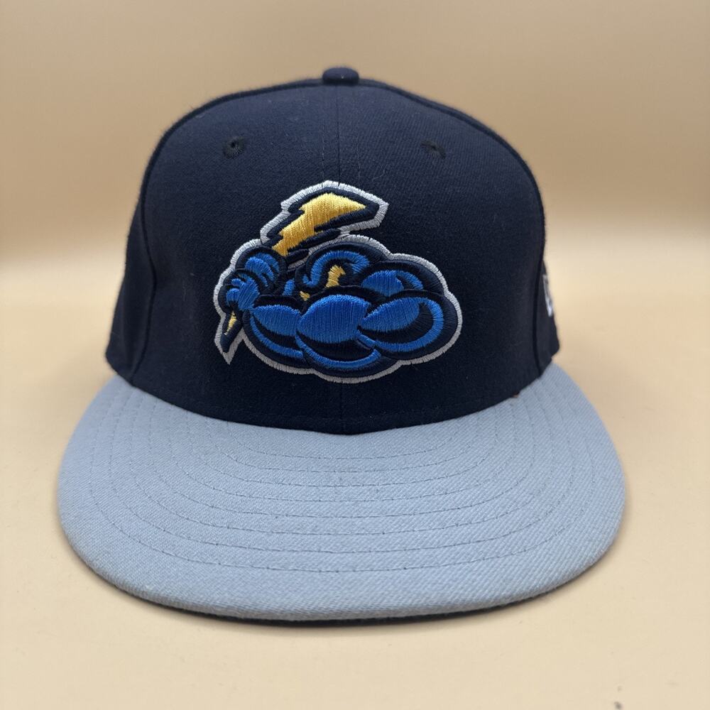 Trenton Thunder New Era 59FIFTY MiLB Fitted Hat 6 5/8 Storm Cloud Logo Cap